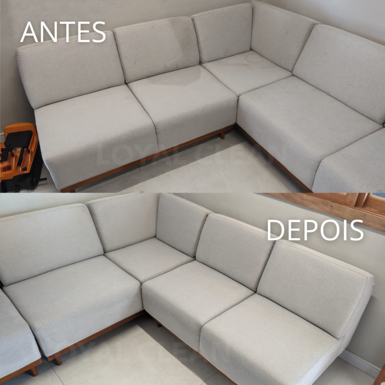 antes e depois lavagem