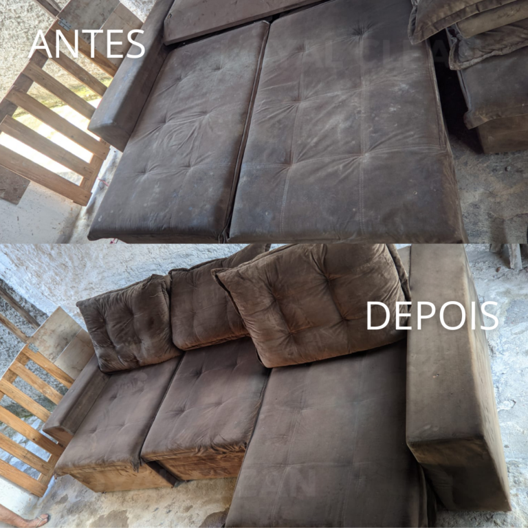 antes e depois lavagem