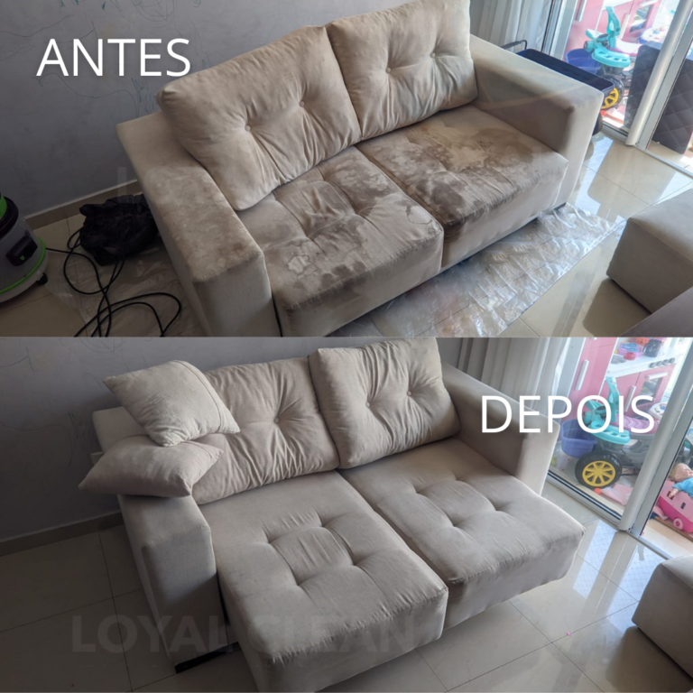 antes e depois lavagem