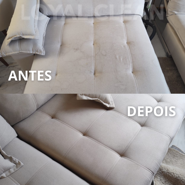 antes e depois lavagem